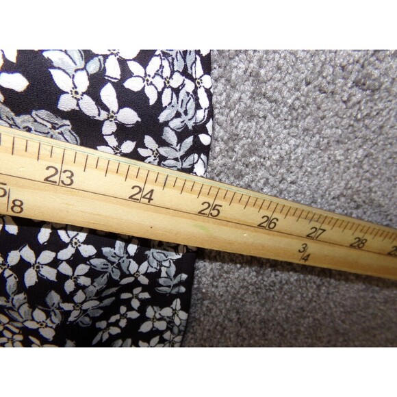 Who What Wear Womens Size S Sleeve Blouse Black Floral - Picture 9 of 9